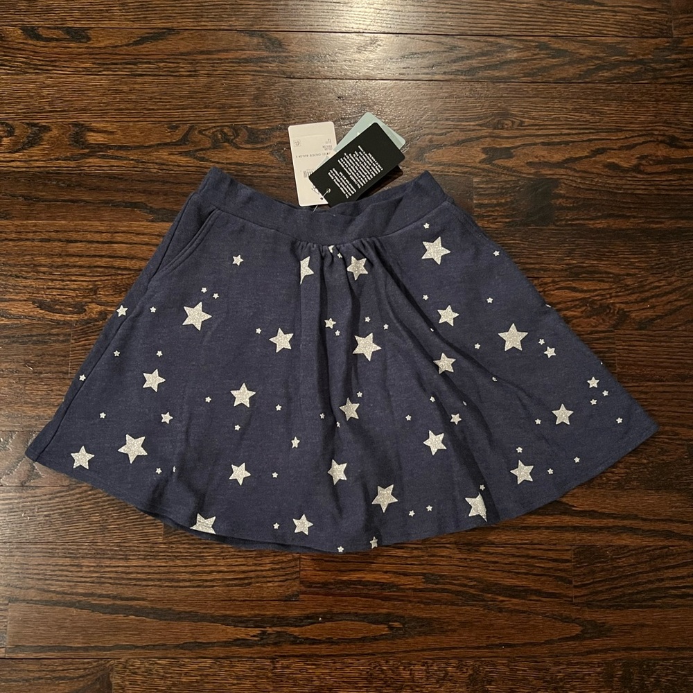Chaser Blue Mini Skater Skort with Stars Design